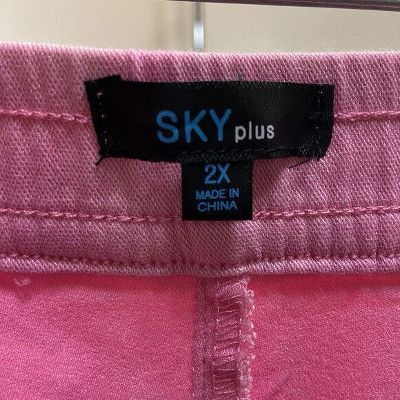 Sky Plus Pull-On Knit Sweat Pants Pockets Size 2X - Picture 3 of 9